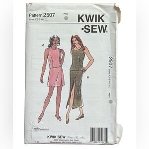 Vintage Y2K, uncut, factory folded Kwik Sew Pattern 2507 XS - Xl